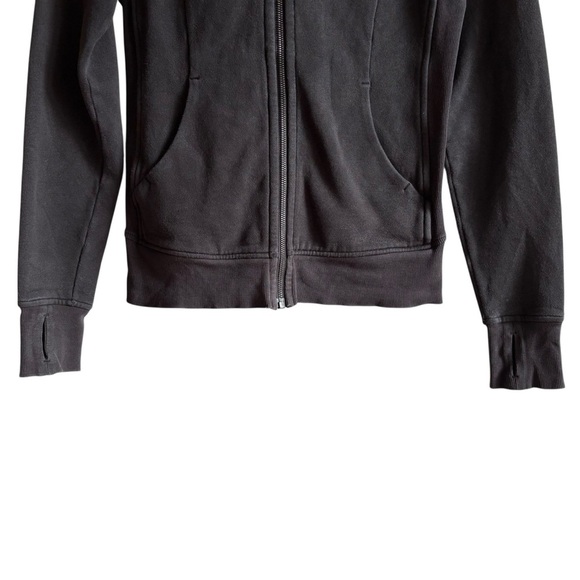 Lululemon Scuba Hoodie Light Cotton Fleece Black Size 4 - Picture 3 of 13